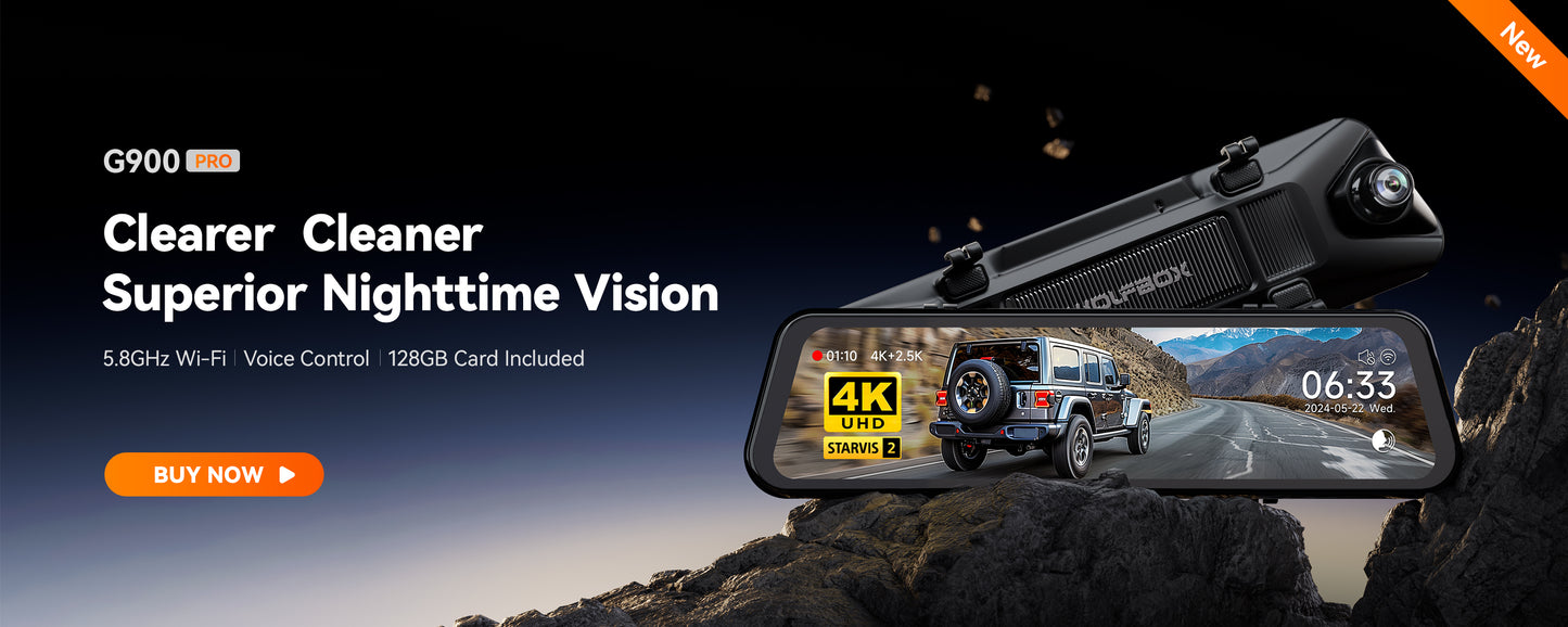 WOLFBOX G900 4K+2.5k dashcam